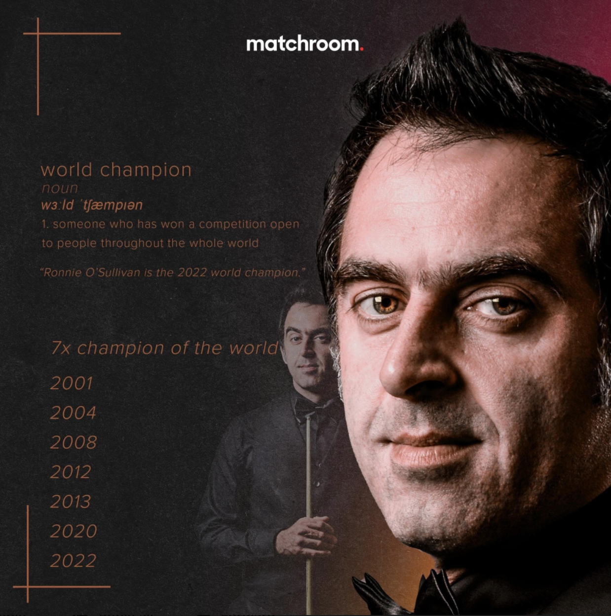 ‘I could play to my mid-50s,’ says Ronnie O’Sullivan after seventh world title