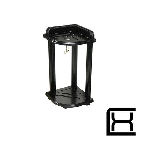 Black Wooden Floor Rack - 10 Hole - Excellence Billiards NZL