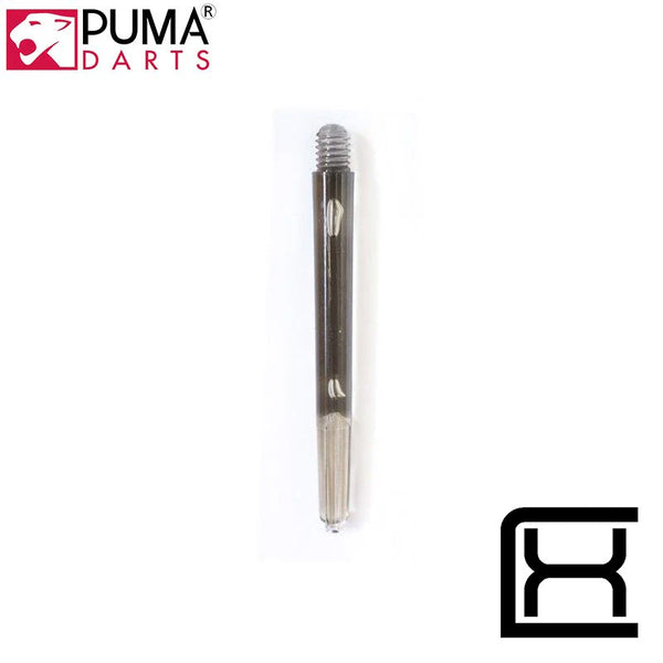 Puma Darts Bubble Shafts Clear Black - Excellence Billiards NZL