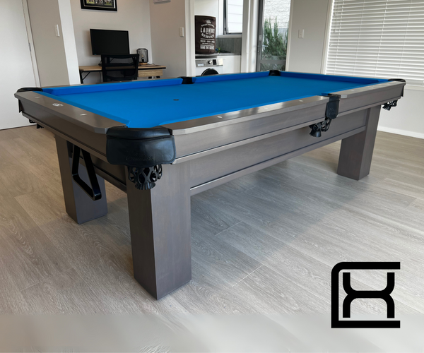 Rosario II Pool Table (Smokey Grey Finish) - Excellence Billiards NZL