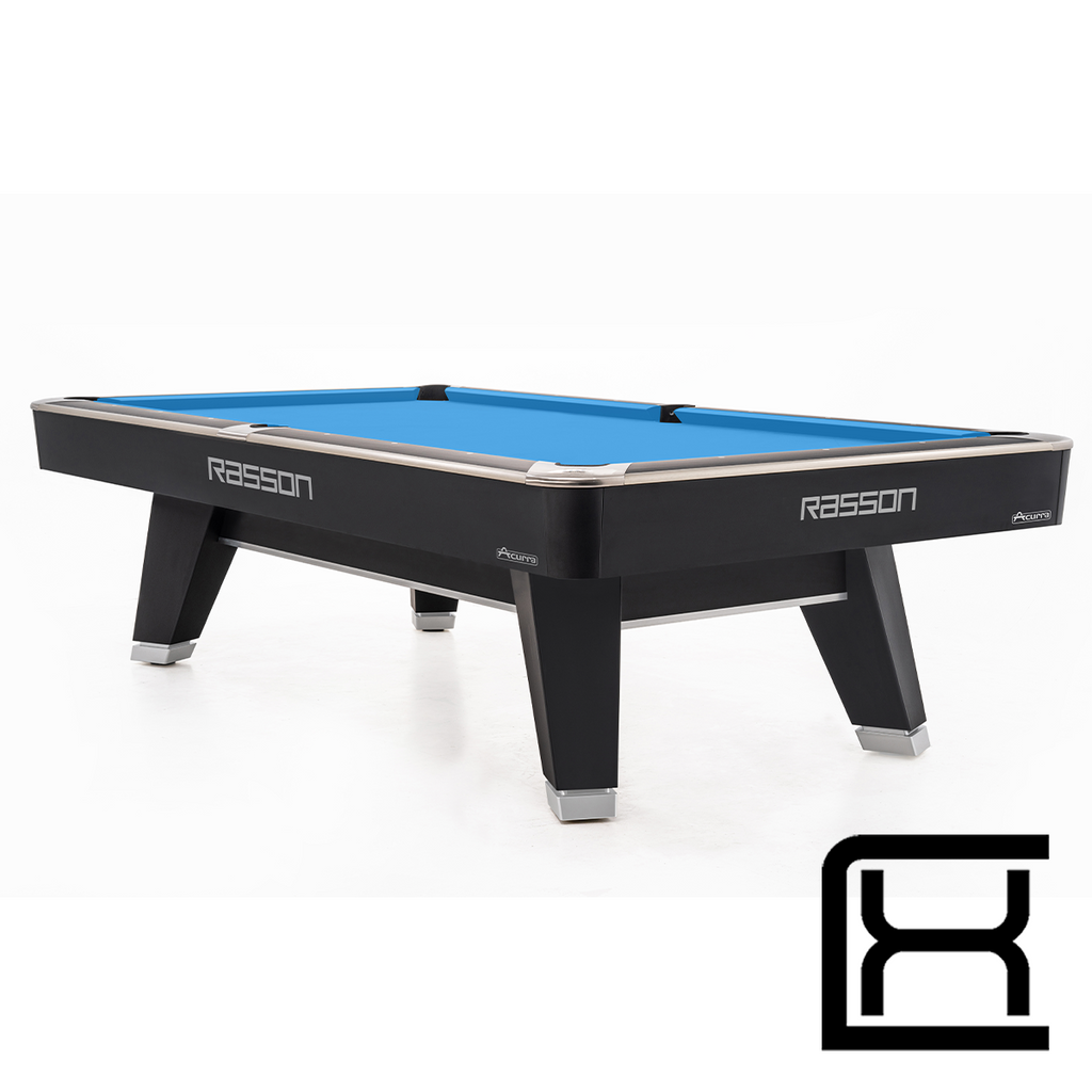 Rasson Pool Table Acurra - Strong Black - Excellence Billiards NZL