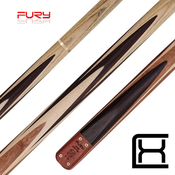 FURY (D-7B) 57"2-PC(3/4)ASH SNOOKER CUE - Excellence Billiards NZL