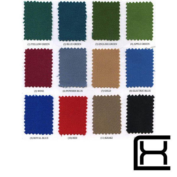 BOLT 65" W EXC Tournament Speed Cloth - Yellow Green - Excellence Billiards NZL