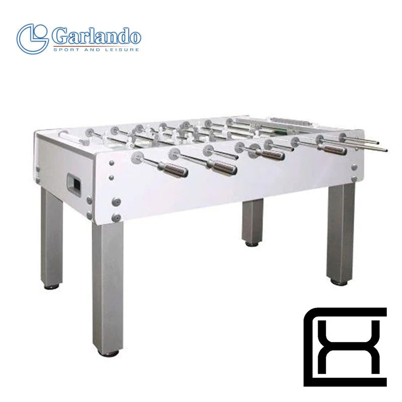 Garlando Foosball Table "G500 Pure White" - Excellence Billiards NZL