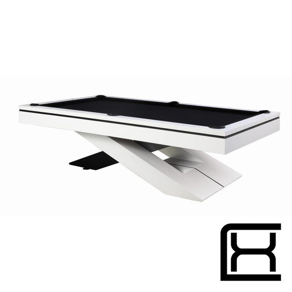 8' Galaxy Pool Table - White - Excellence Billiards NZL
