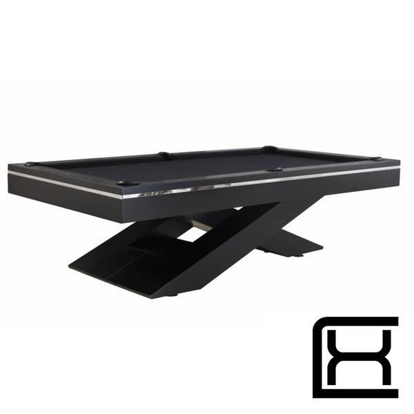 8' Galaxy Pool Table - Black - Excellence Billiards NZL