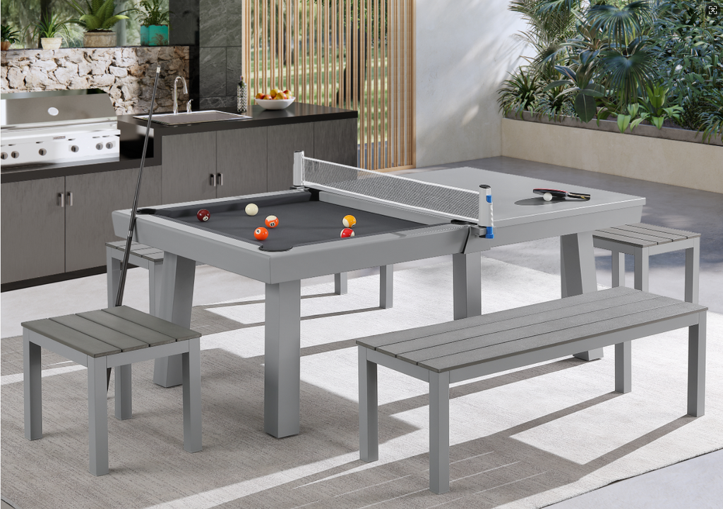 Alfresco Outdoor Pool Table - Grey