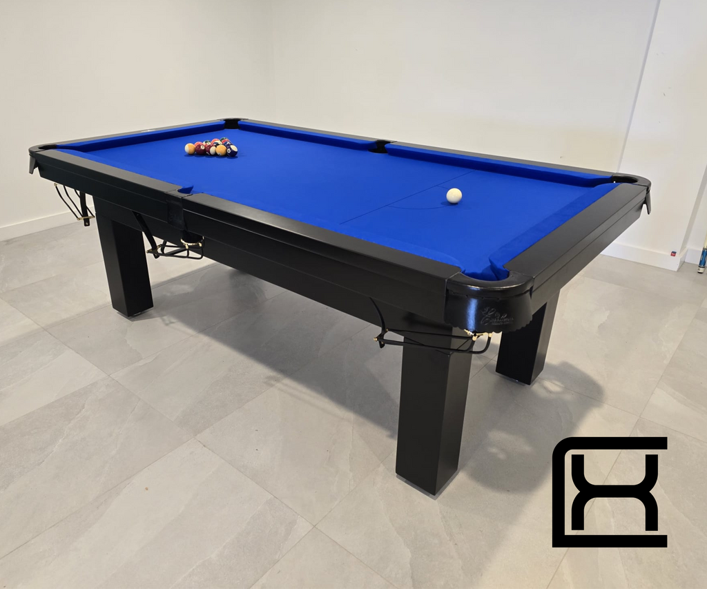 7' Liverpool Pool Table - Black