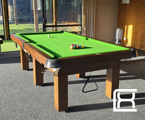 8' Liverpool Pool Table - American Walnut
