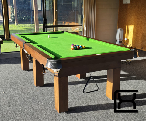 8' Liverpool Pool Table - American Walnut