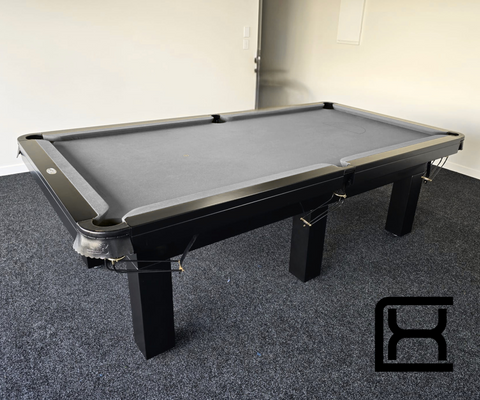 8' Liverpool Pool Table - Black