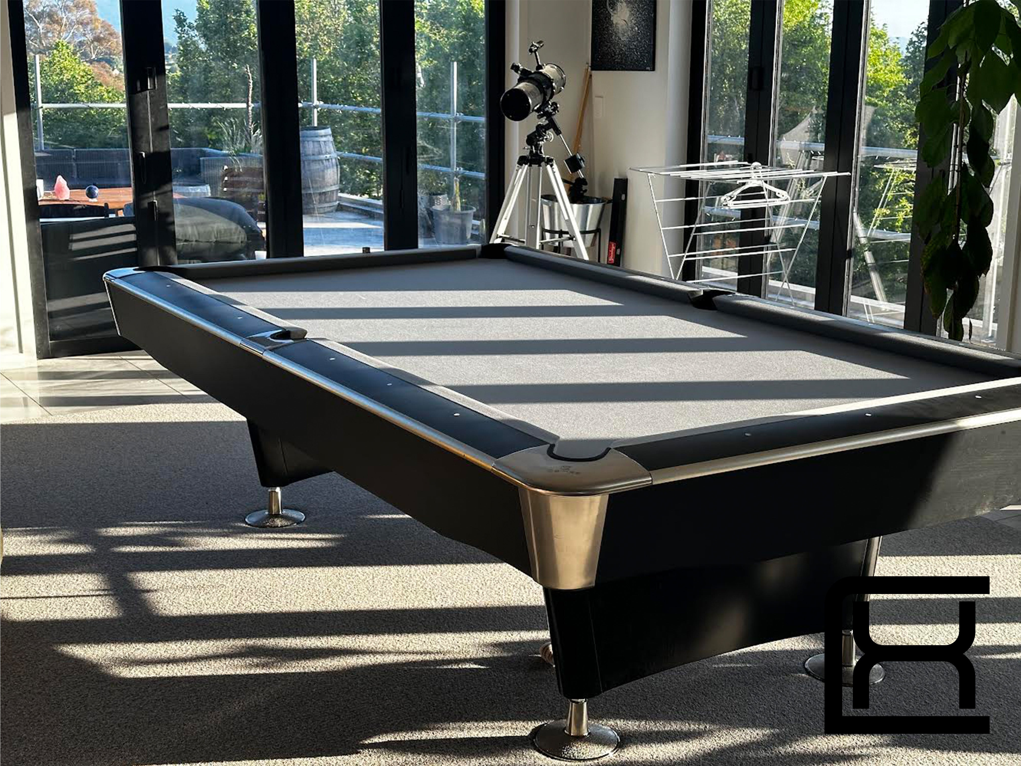 thumbnail image 2 of Championship Invitational 9' Charcoal Pool Table Felt 2 of 13