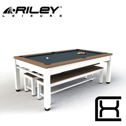 Riley Neptune Outdoor Diner - White & Tan - Excellence Billiards NZL