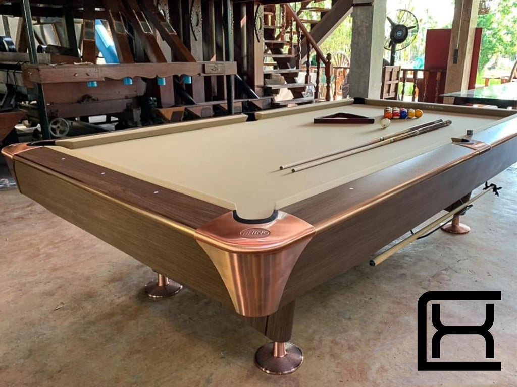 Brunswick Gold Crown VI Tournament Slate Pool Table in Matte Black
