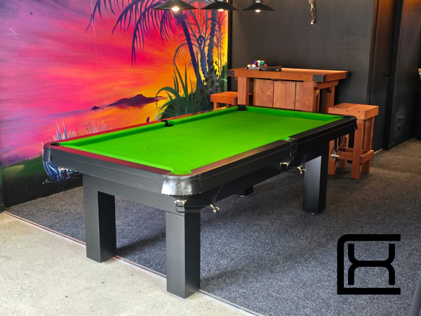 7' Liverpool Pool Table - Black