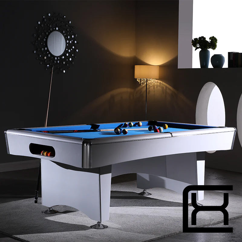 Striker 7' Pool Table - White - Excellence Billiards NZL