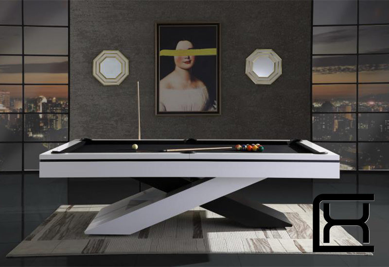 8' Galaxy Pool Table - White - Excellence Billiards NZL