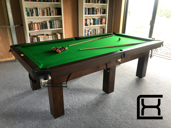 8' Liverpool Pool Table - American Walnut
