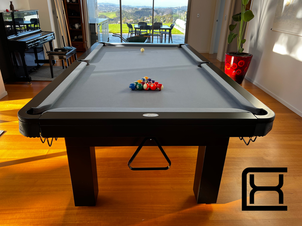 8' Liverpool Pool Table - Black