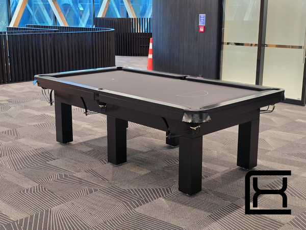 8' Liverpool Pool Table - Black