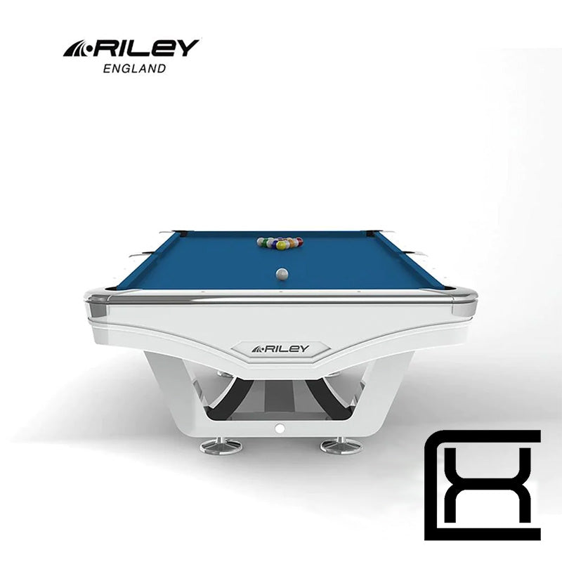 Riley Pool Table - Ray Tournament (White) - Excellence Billiards NZL